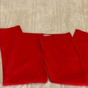 Vibrant Red Trousers